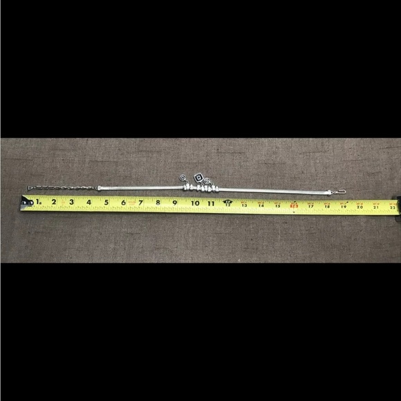 Vintage Liz Claiborne LCI Silver-Tone Herringbone Slinky Necklace & Earrings - Picture 8 of 11